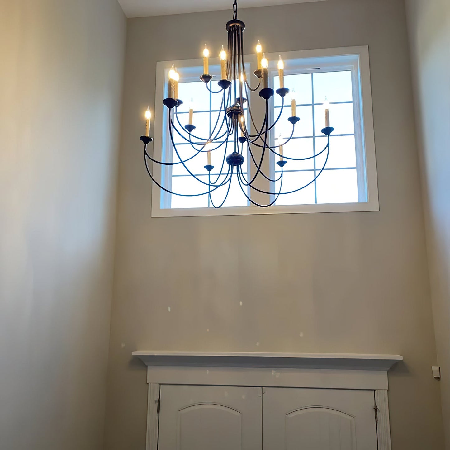Brooks Chandelier - Mediterranean Style Antique Brass Candle Chandelier
