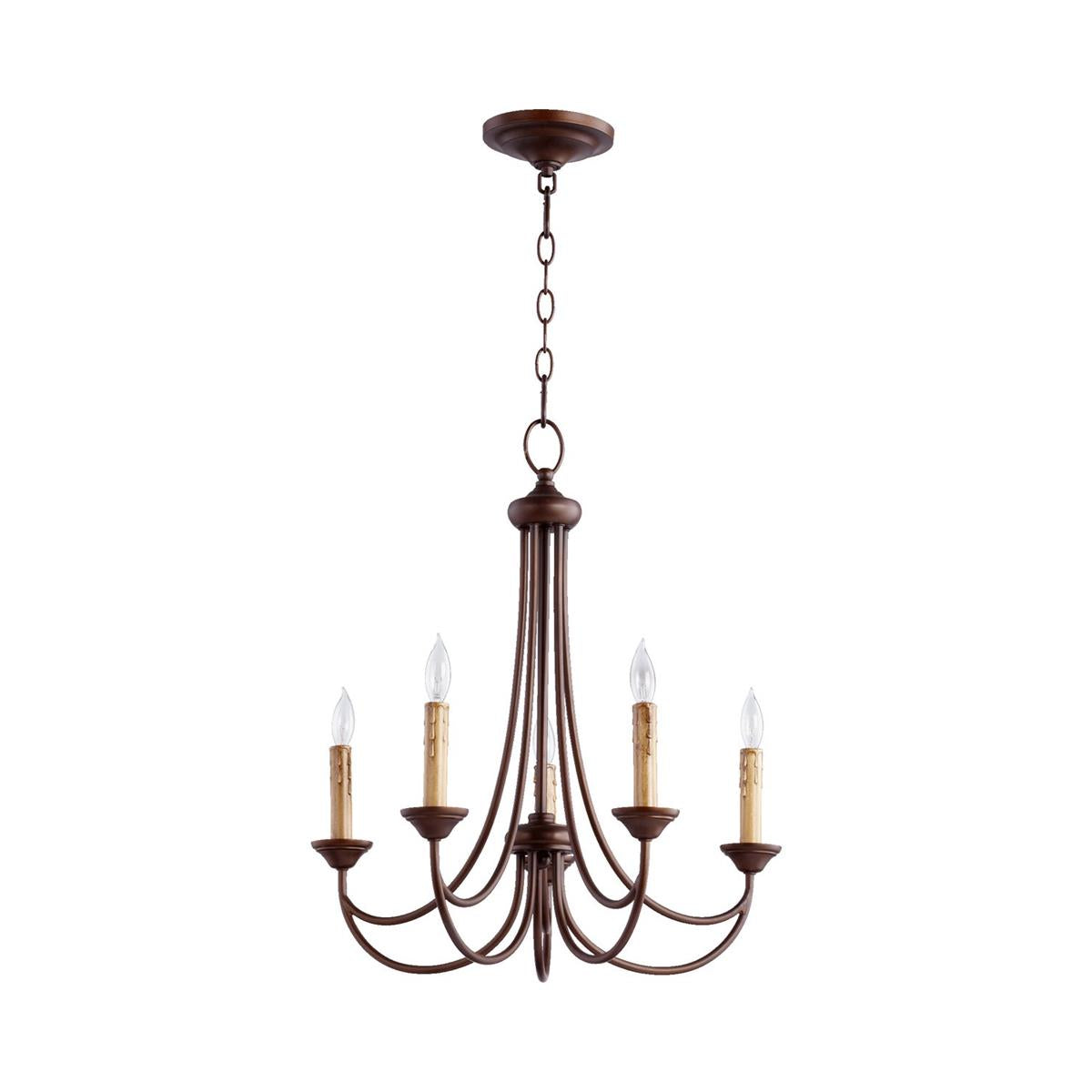 Brooks Chandelier - Mediterranean Style Antique Brass Candle Chandelier