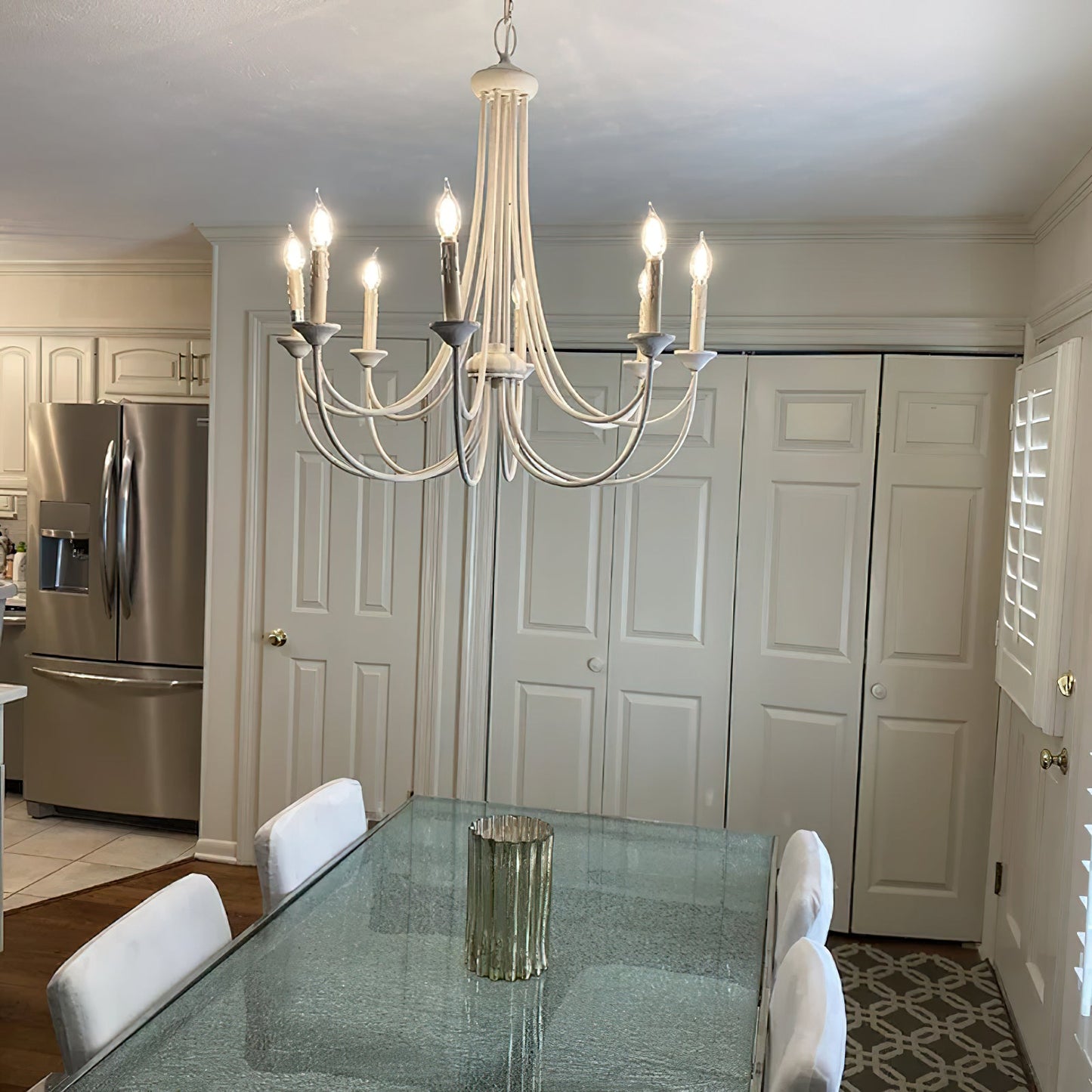 Brooks Chandelier - Mediterranean Style Antique Brass Candle Chandelier