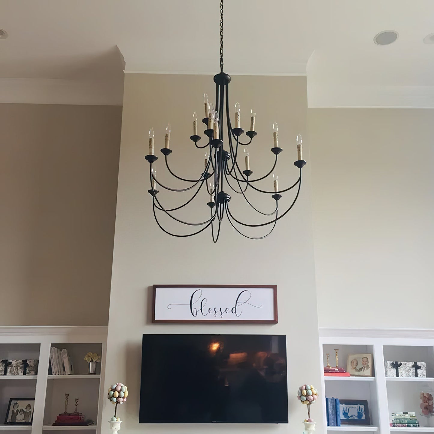 Brooks Chandelier - Mediterranean Style Antique Brass Candle Chandelier
