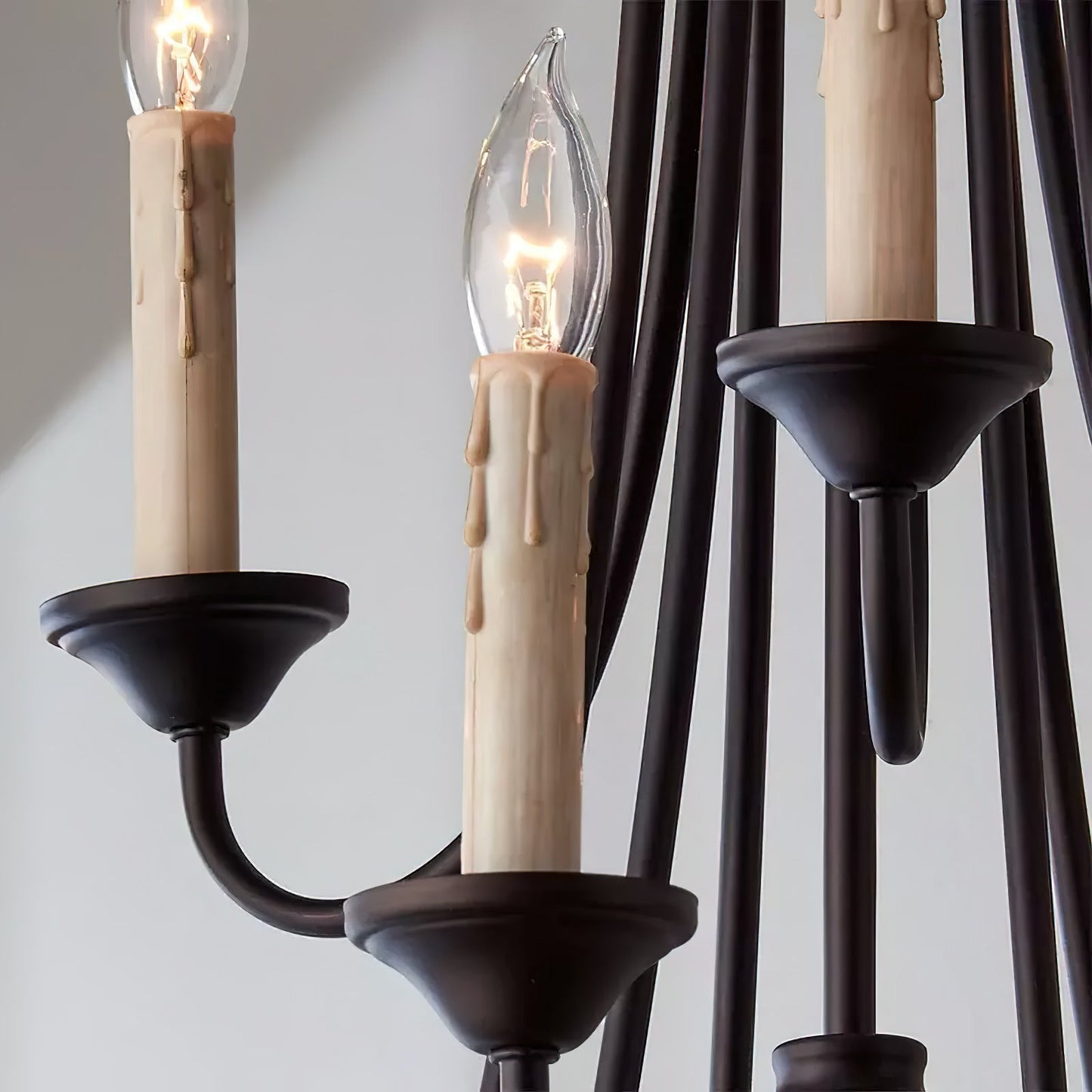 Brooks Chandelier - Mediterranean Style Antique Brass Candle Chandelier
