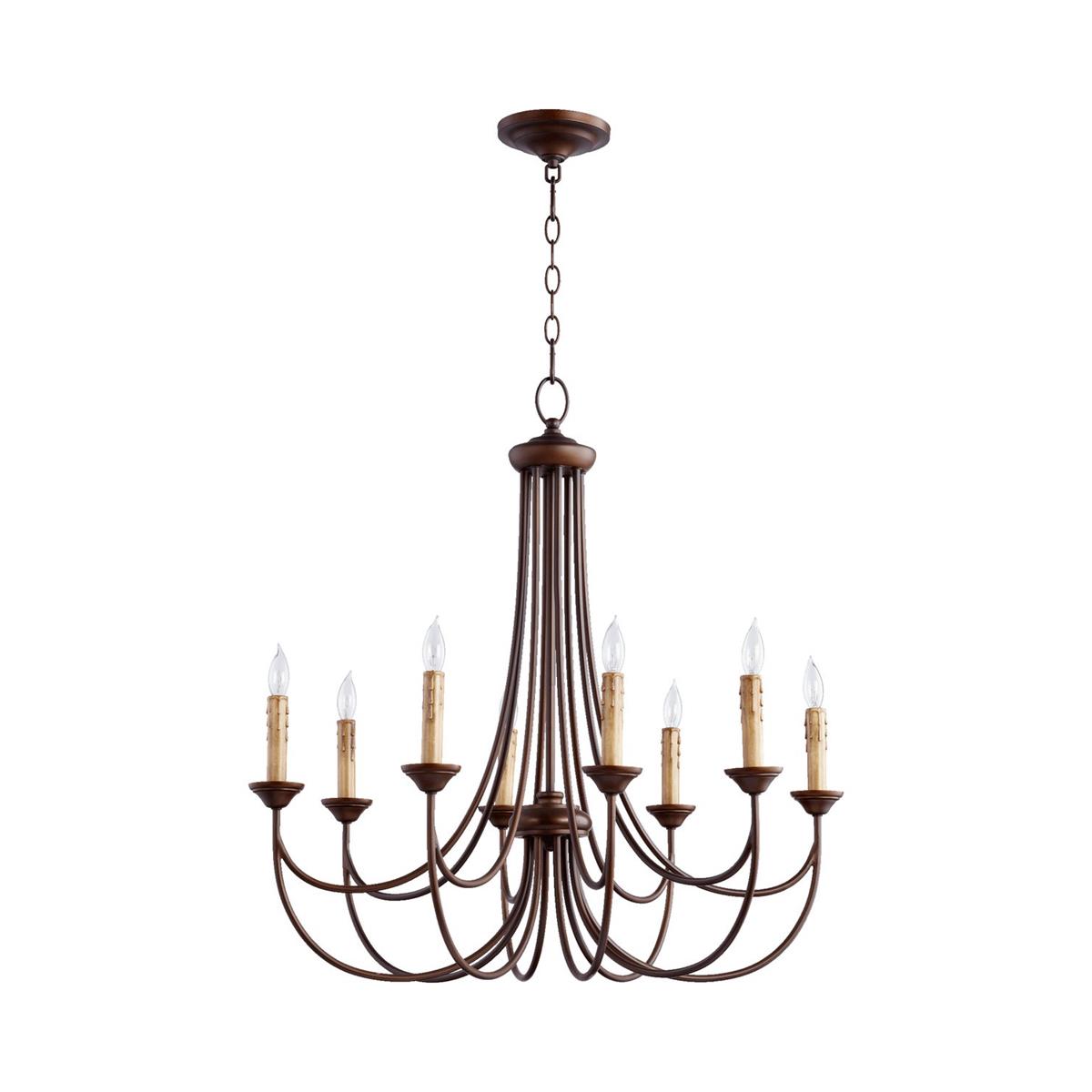 Brooks Chandelier - Mediterranean Style Antique Brass Candle Chandelier