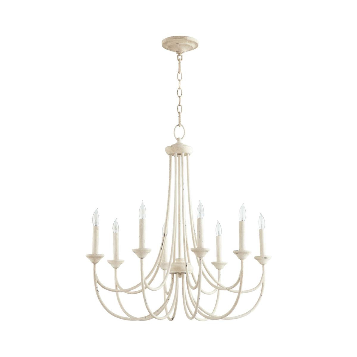 Brooks Chandelier - Mediterranean Style Antique Brass Candle Chandelier