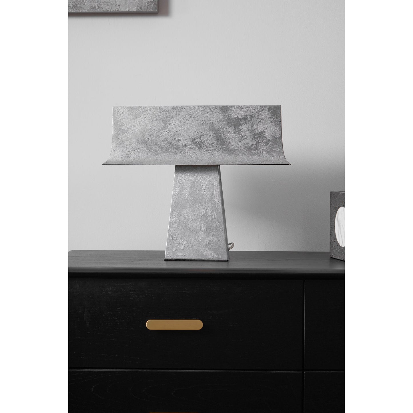 Bruchi Table Lamp - Antique Stainless Steel Designer Desk Light