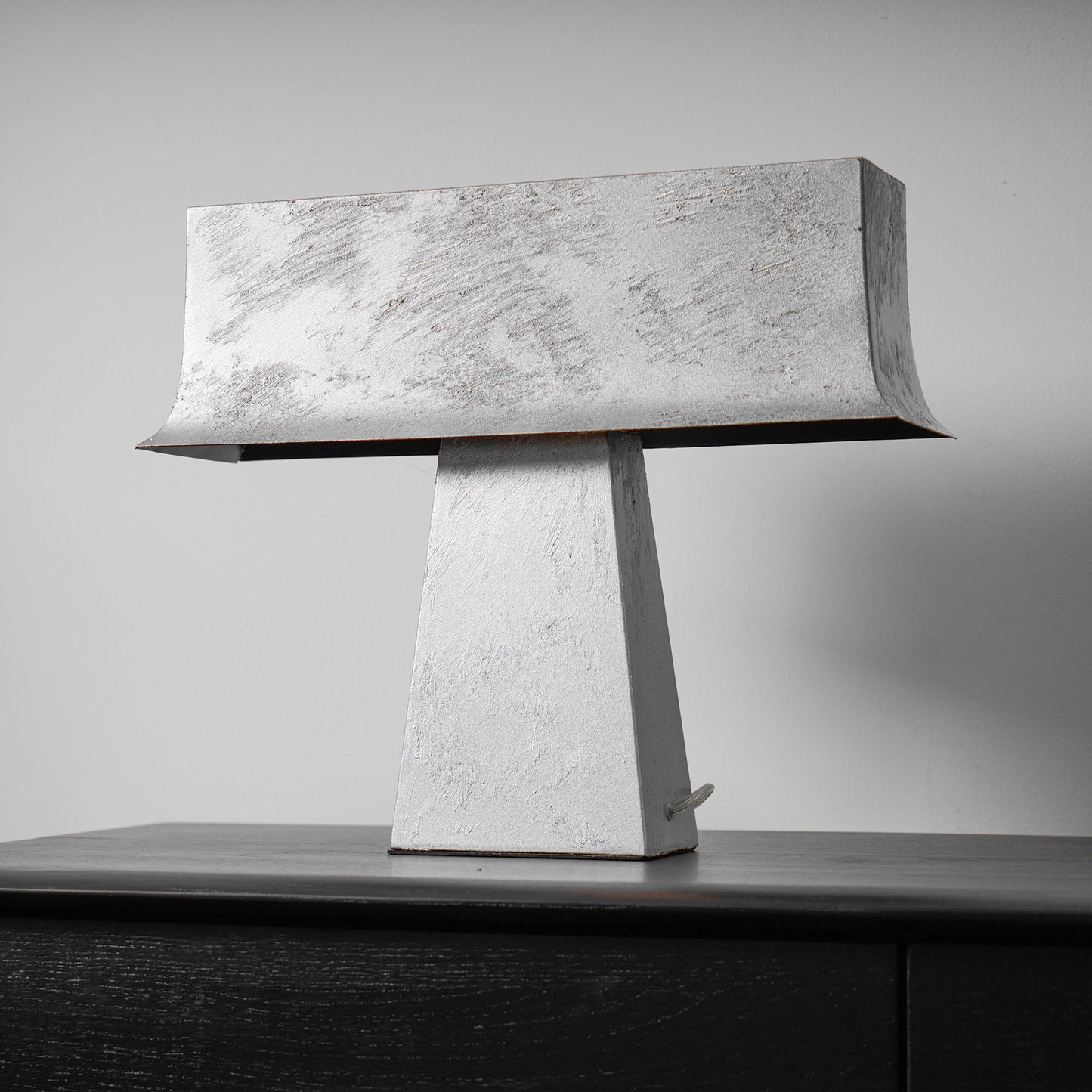 Bruchi Table Lamp - Antique Stainless Steel Designer Desk Light