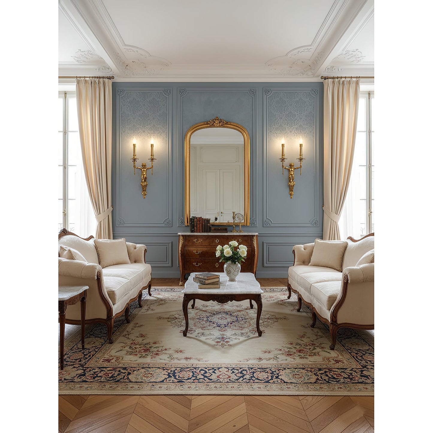 Brunelle Wall Lamp - Luxury 2-Light Brass Sconce for Classical Interiors