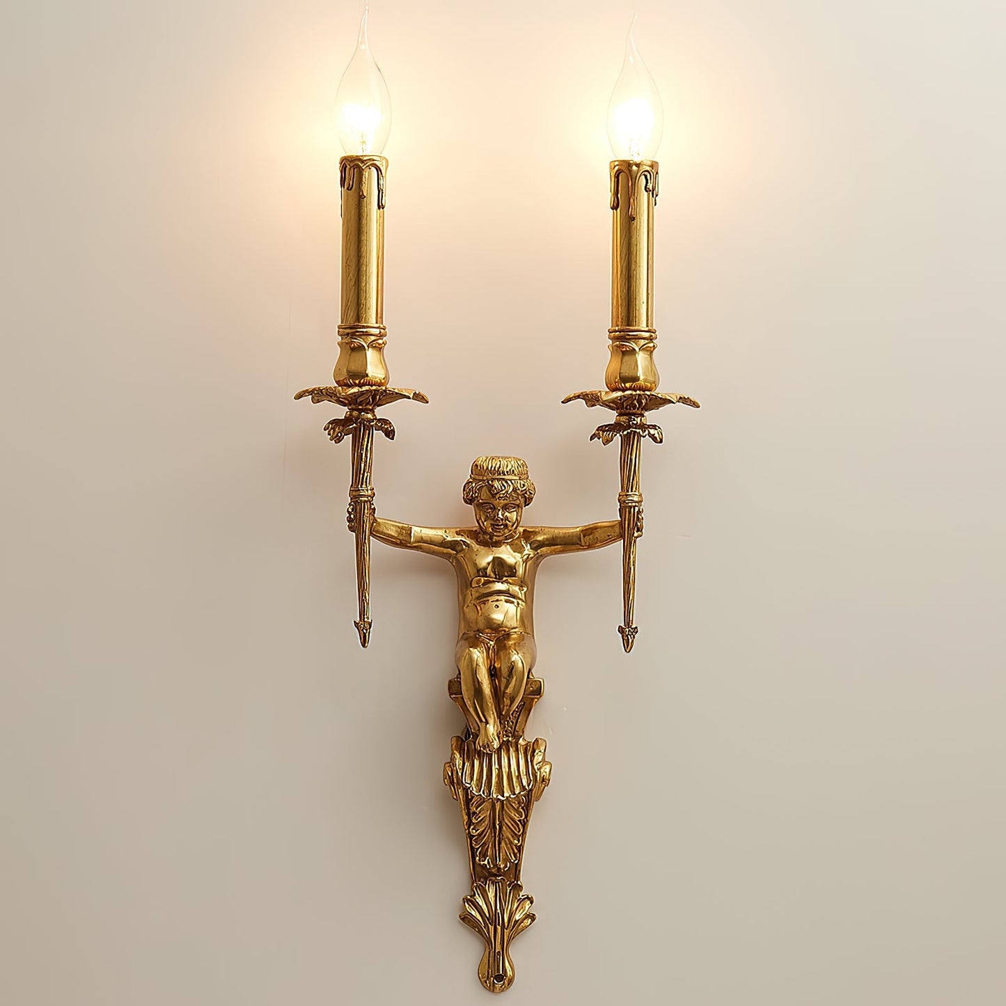 Brunelle Wall Lamp - Luxury 2-Light Brass Sconce for Classical Interiors
