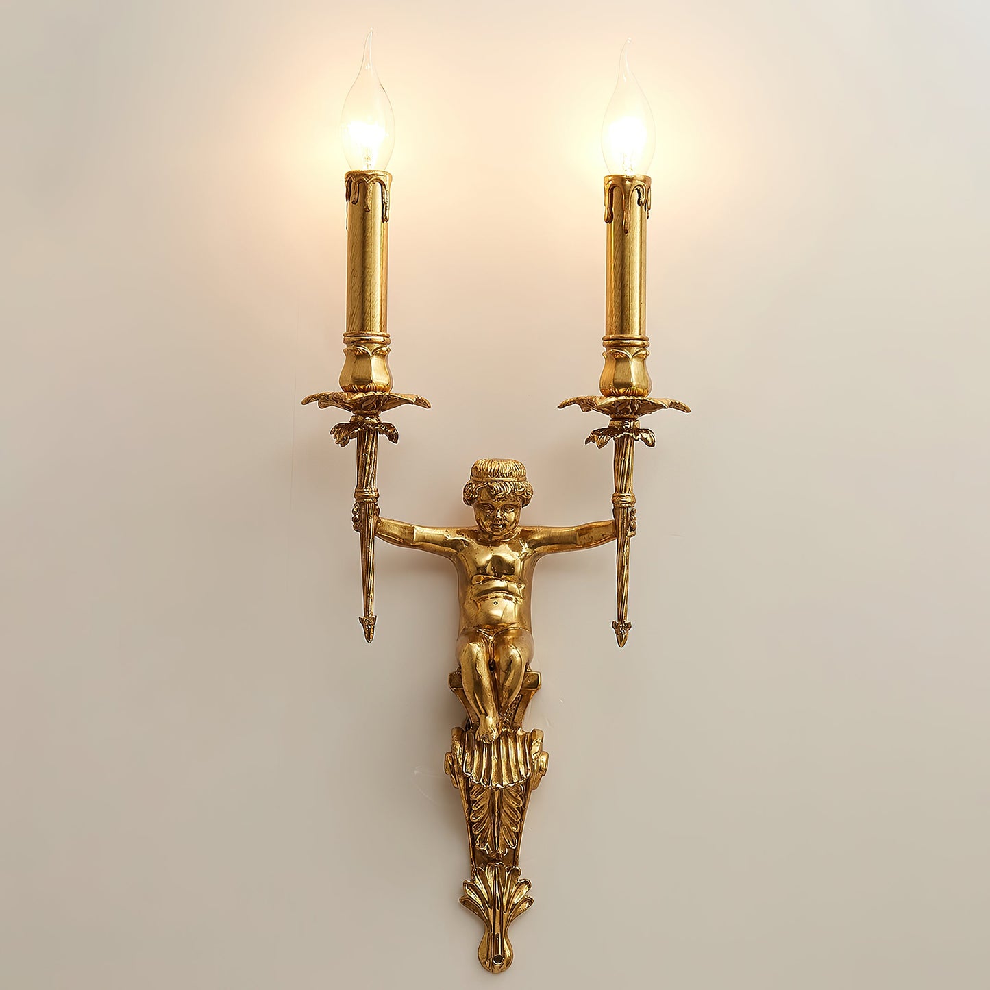 Brunelle Wall Lamp - Luxury 2-Light Brass Sconce for Classical Interiors