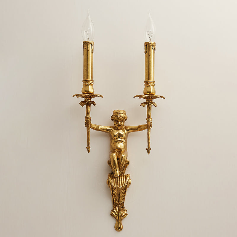 Brunelle Wall Lamp - Luxury 2-Light Brass Sconce for Classical Interiors