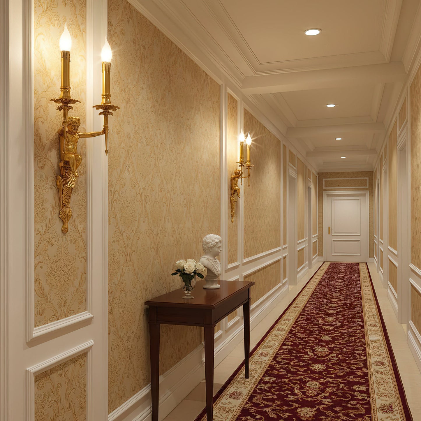 Brunelle Wall Lamp - Luxury 2-Light Brass Sconce for Classical Interiors