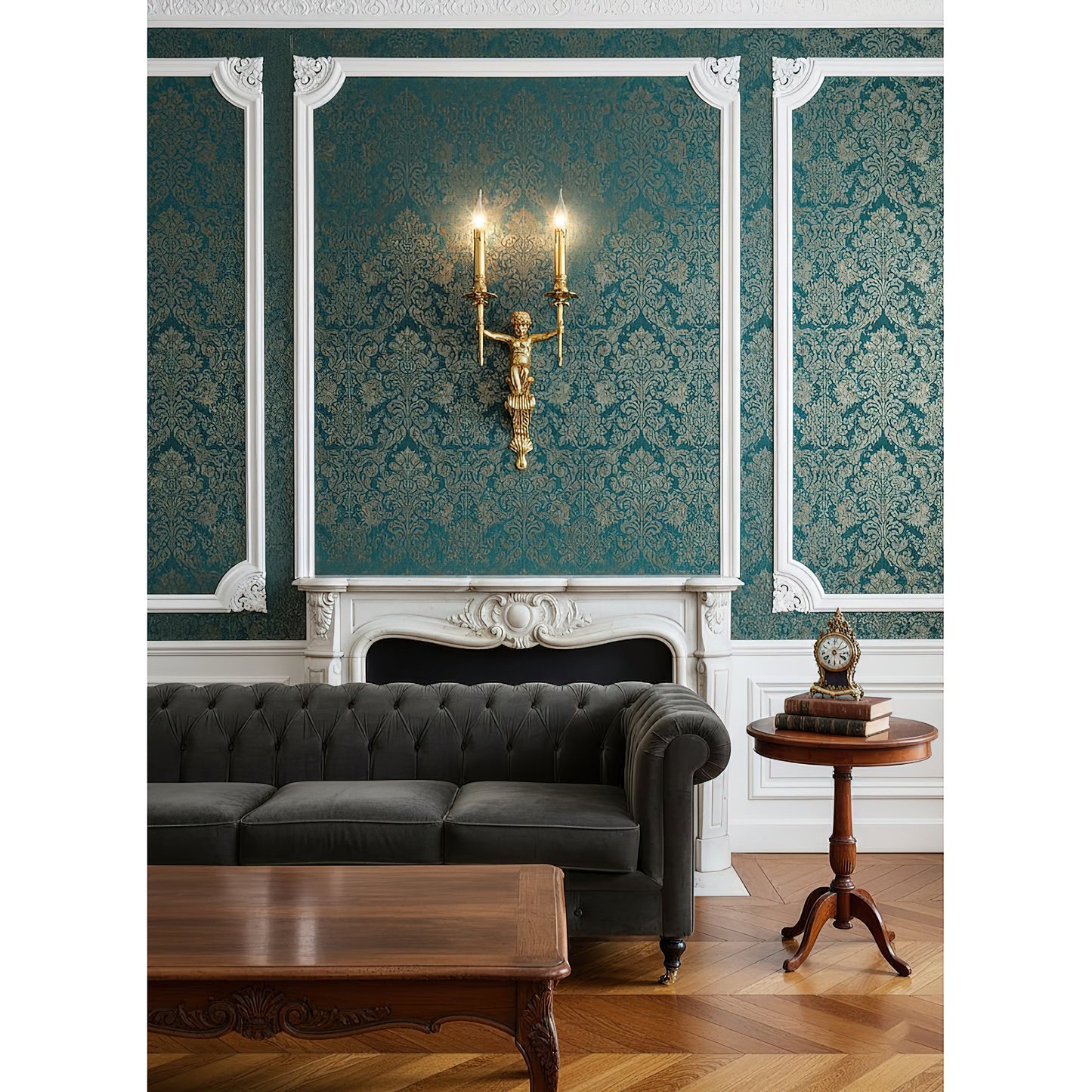 Brunelle Wall Lamp - Luxury 2-Light Brass Sconce for Classical Interiors