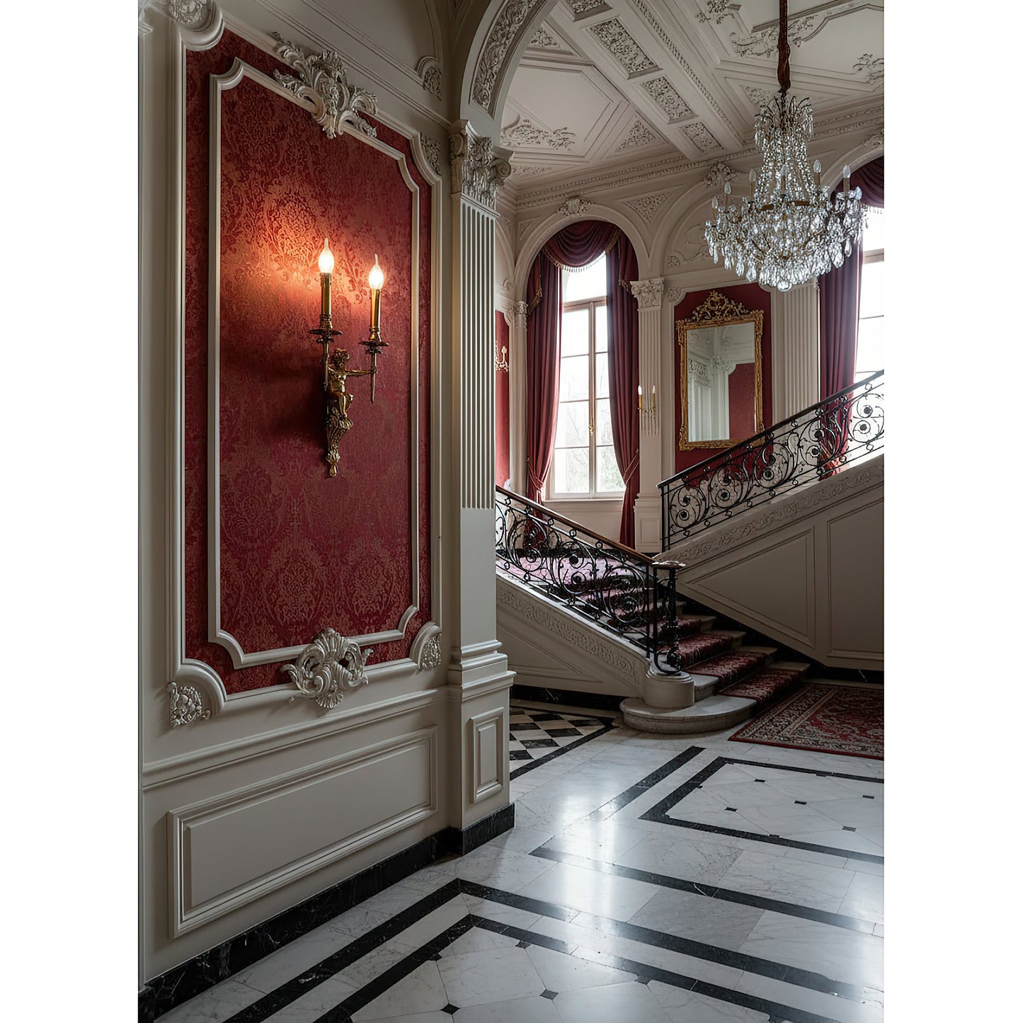 Brunelle Wall Lamp - Luxury 2-Light Brass Sconce for Classical Interiors