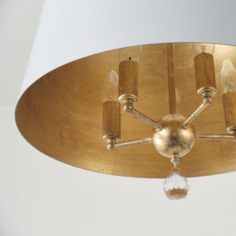 Brynn Pendant Lamp - Parisian Style Couture 5-Light Iron Chandelier