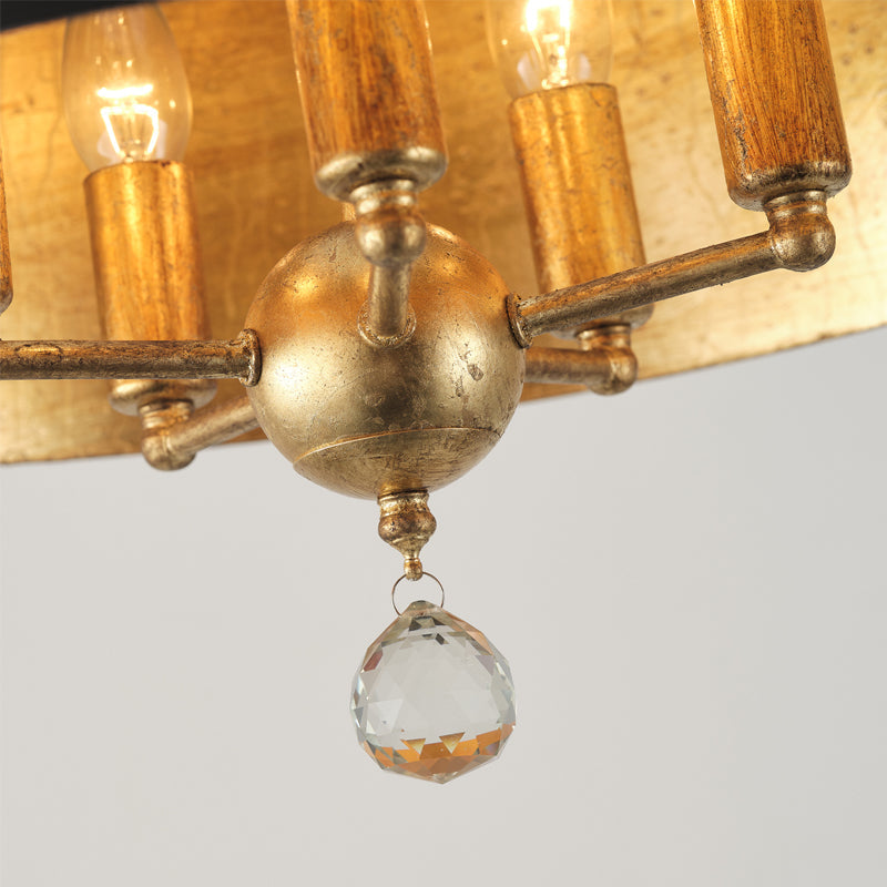 Brynn Pendant Lamp - Parisian Style Couture 5-Light Iron Chandelier