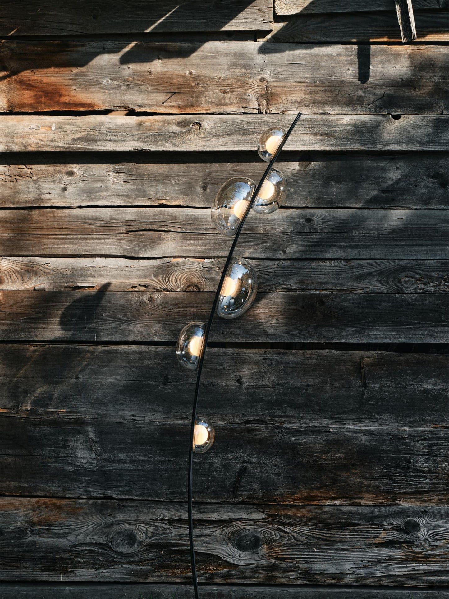 Bubbles Glass Floor Lamp - Iridescent Dew Drop LED Standing Light