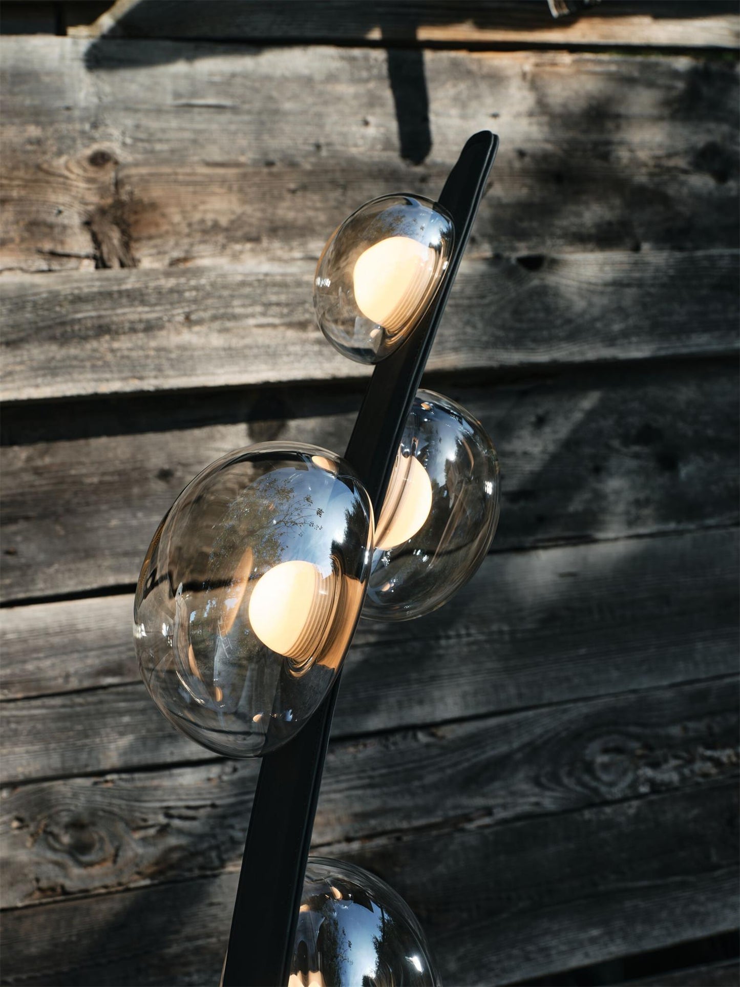 Bubbles Glass Floor Lamp - Iridescent Dew Drop LED Standing Light