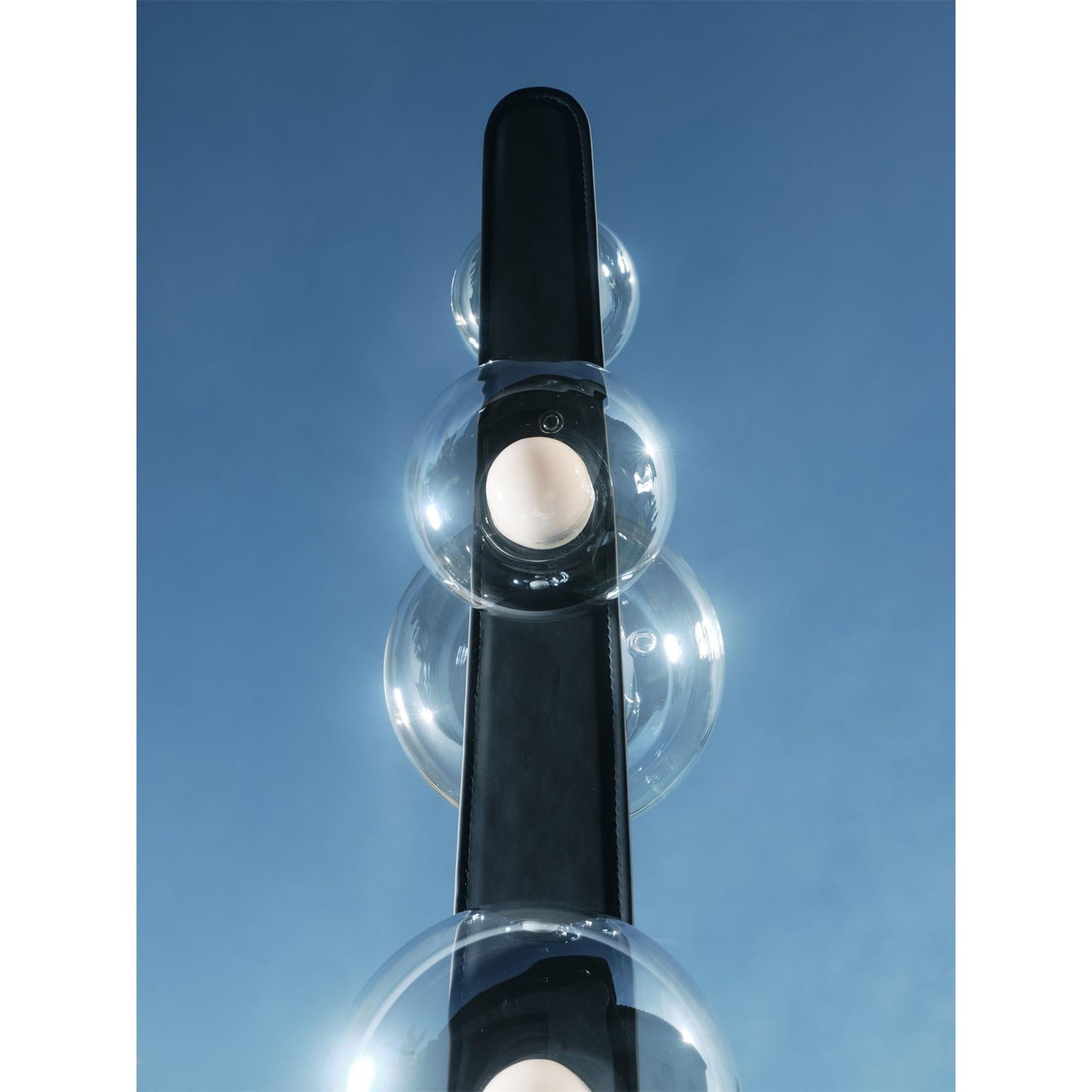 Bubbles Glass Floor Lamp - Iridescent Dew Drop LED Standing Light