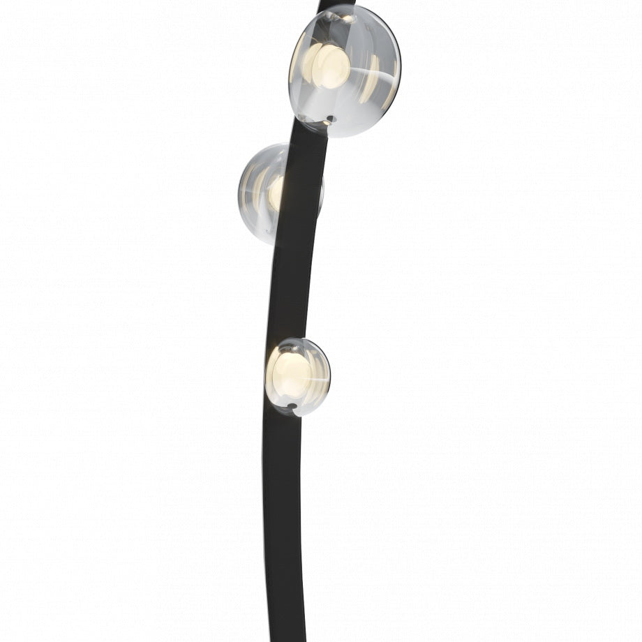 Bubbles Glass Floor Lamp - Iridescent Dew Drop LED Standing Light