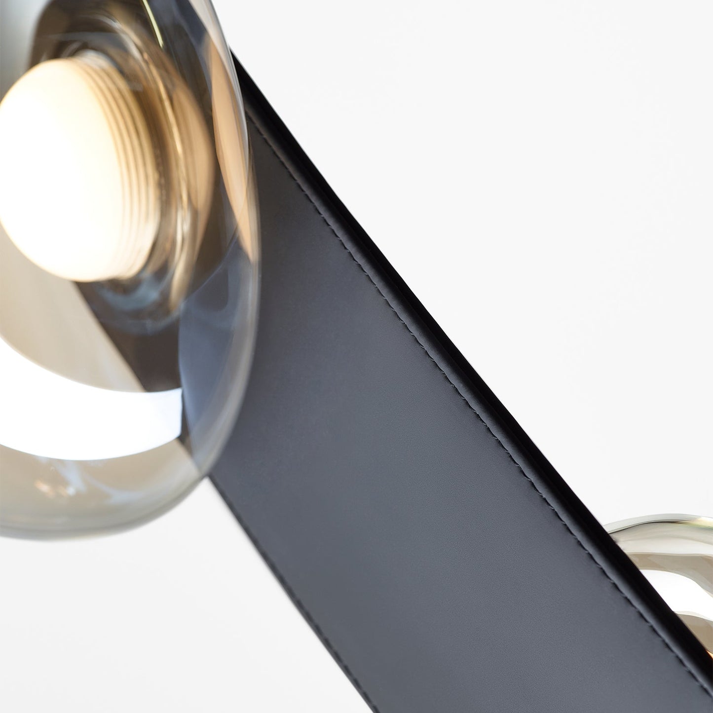 Bubbles Glass Floor Lamp - Iridescent Dew Drop LED Standing Light