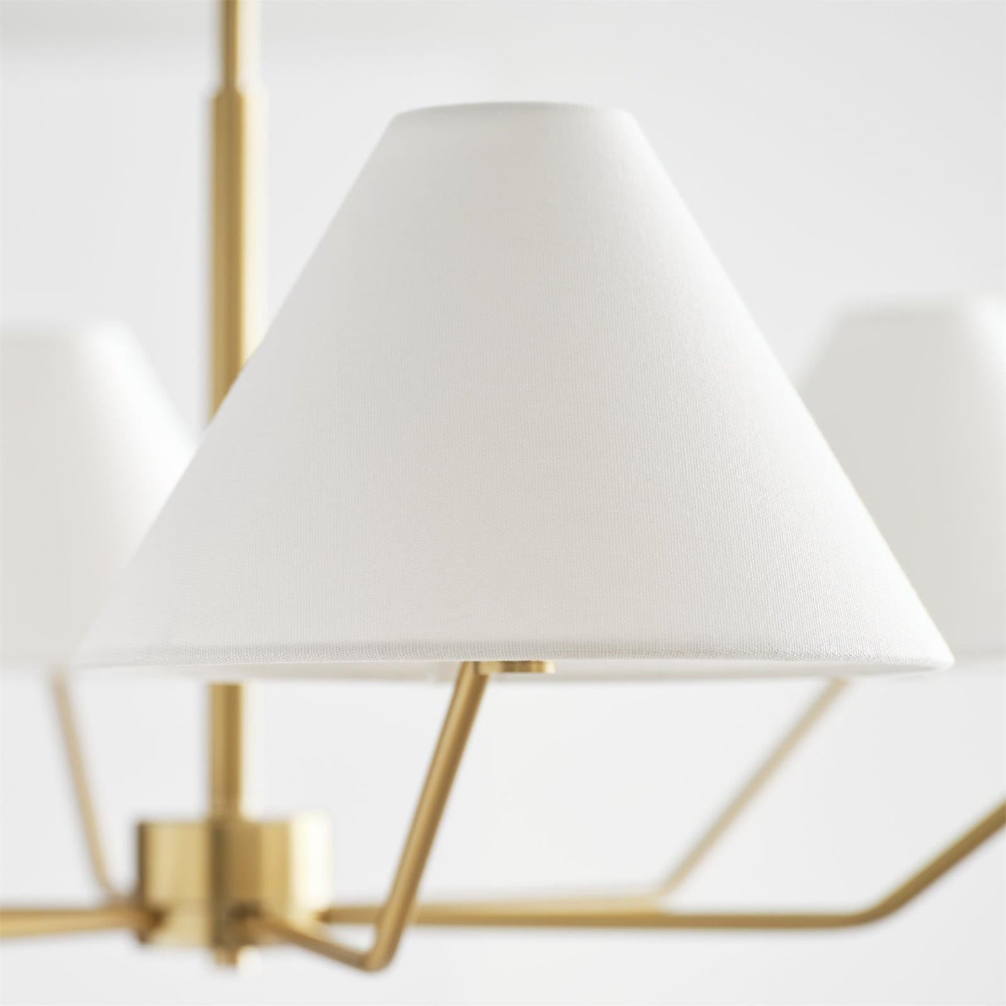 Burke Chandelier - Mid-Century Modern Multi-Head Brass Pendant Light