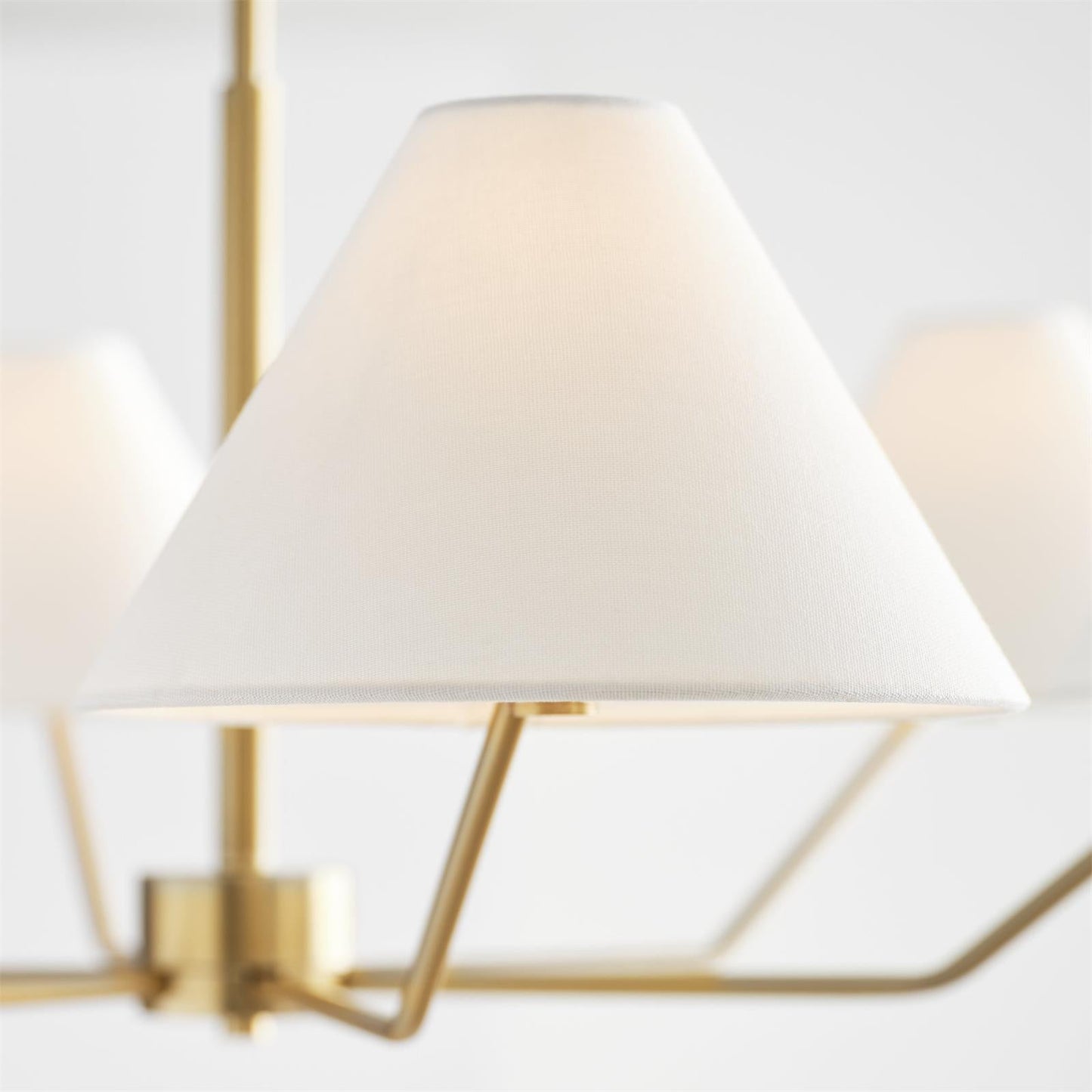 Burke Chandelier - Mid-Century Modern Multi-Head Brass Pendant Light