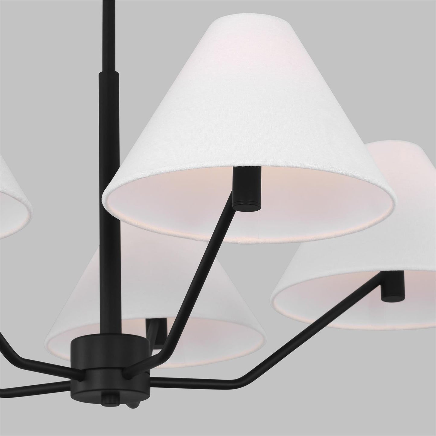 Burke Chandelier - Mid-Century Modern Multi-Head Brass Pendant Light