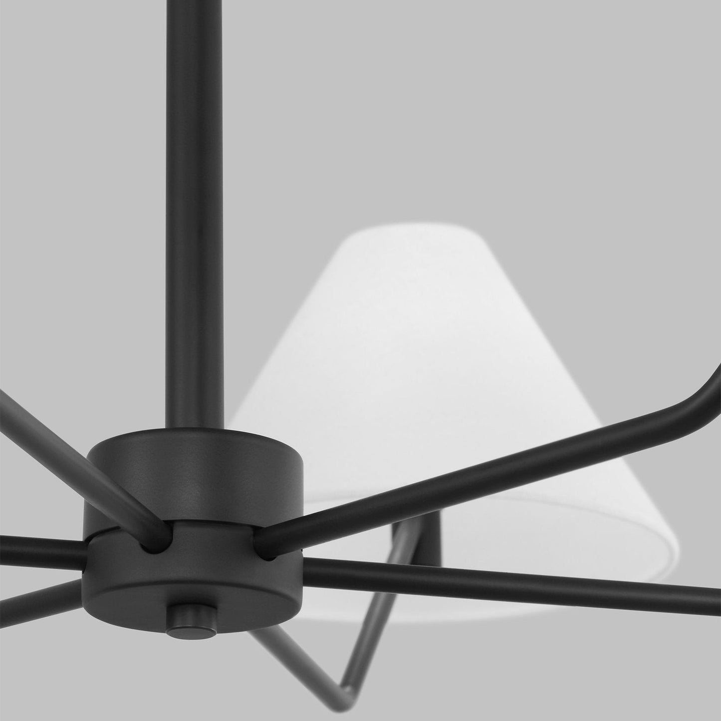 Burke Chandelier - Mid-Century Modern Multi-Head Brass Pendant Light