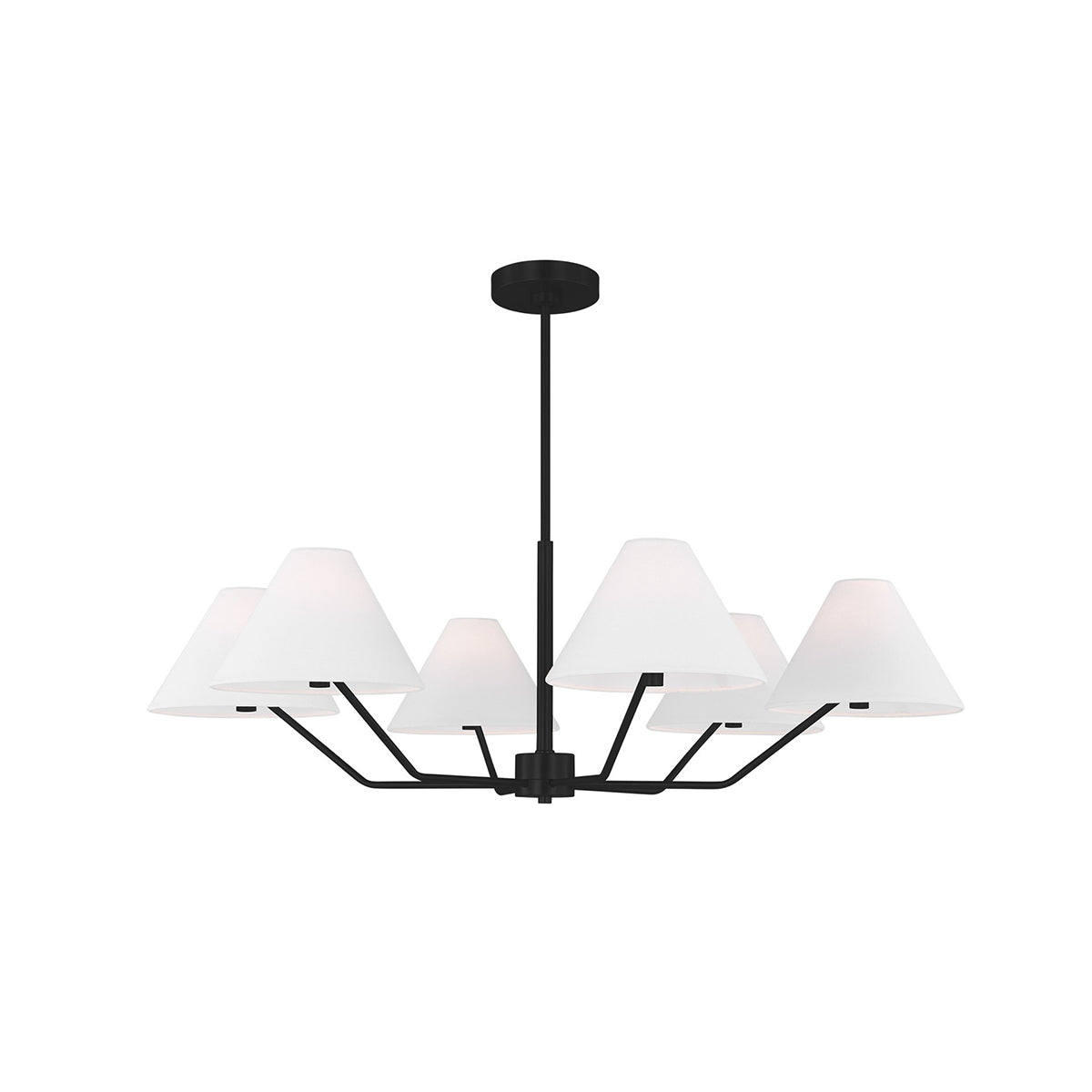 Burke Chandelier - Mid-Century Modern Multi-Head Brass Pendant Light