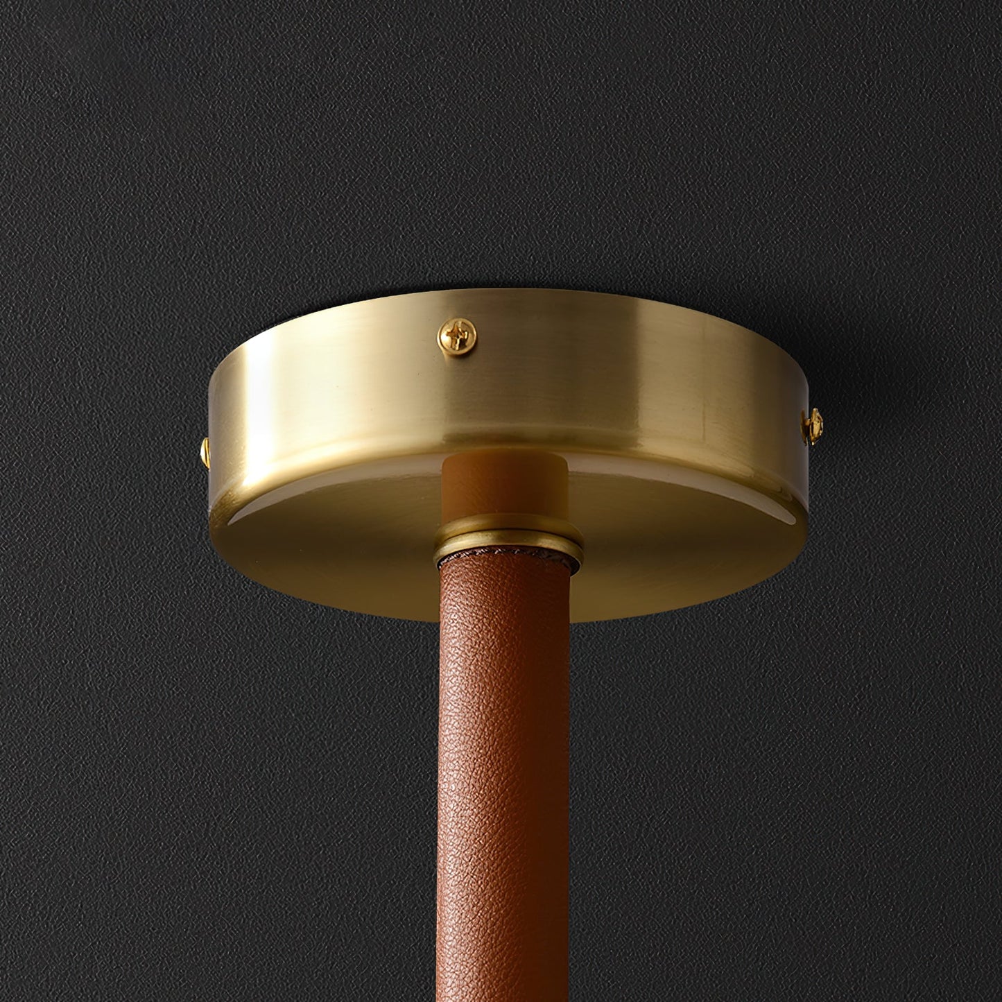 Burton Marble Round Chandelier - Luxury Natural Stone & Brass LED Pendant