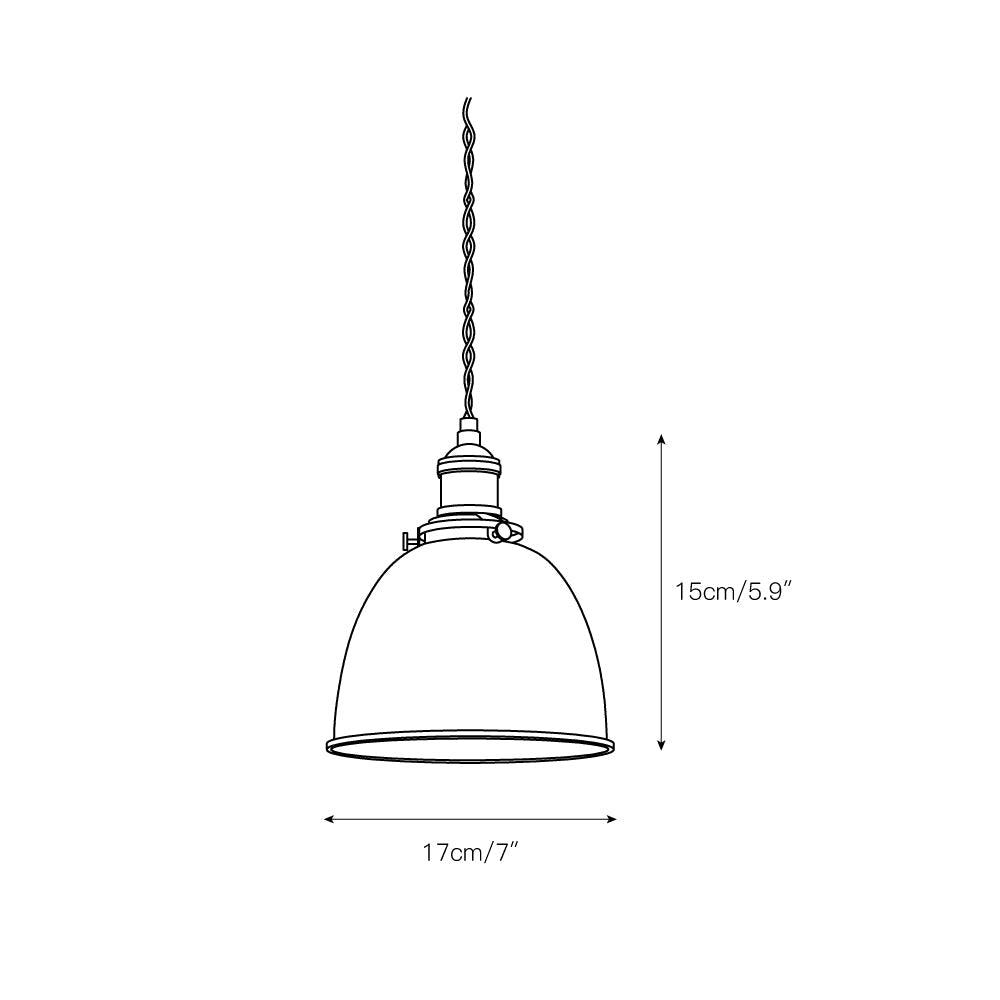 Butte Industrial Pendant Light - Modern Brass & Iron LED Hanging Lamp | BowieLight