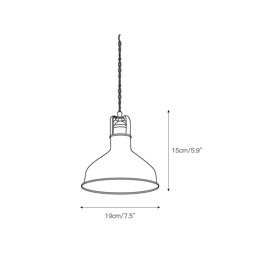 Butte Industrial Pendant Light - Modern Brass & Iron LED Hanging Lamp | BowieLight