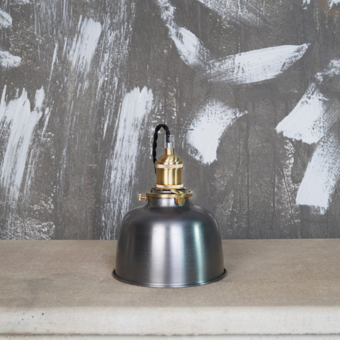 Butte Industrial Pendant Light - Modern Brass & Iron LED Hanging Lamp | BowieLight