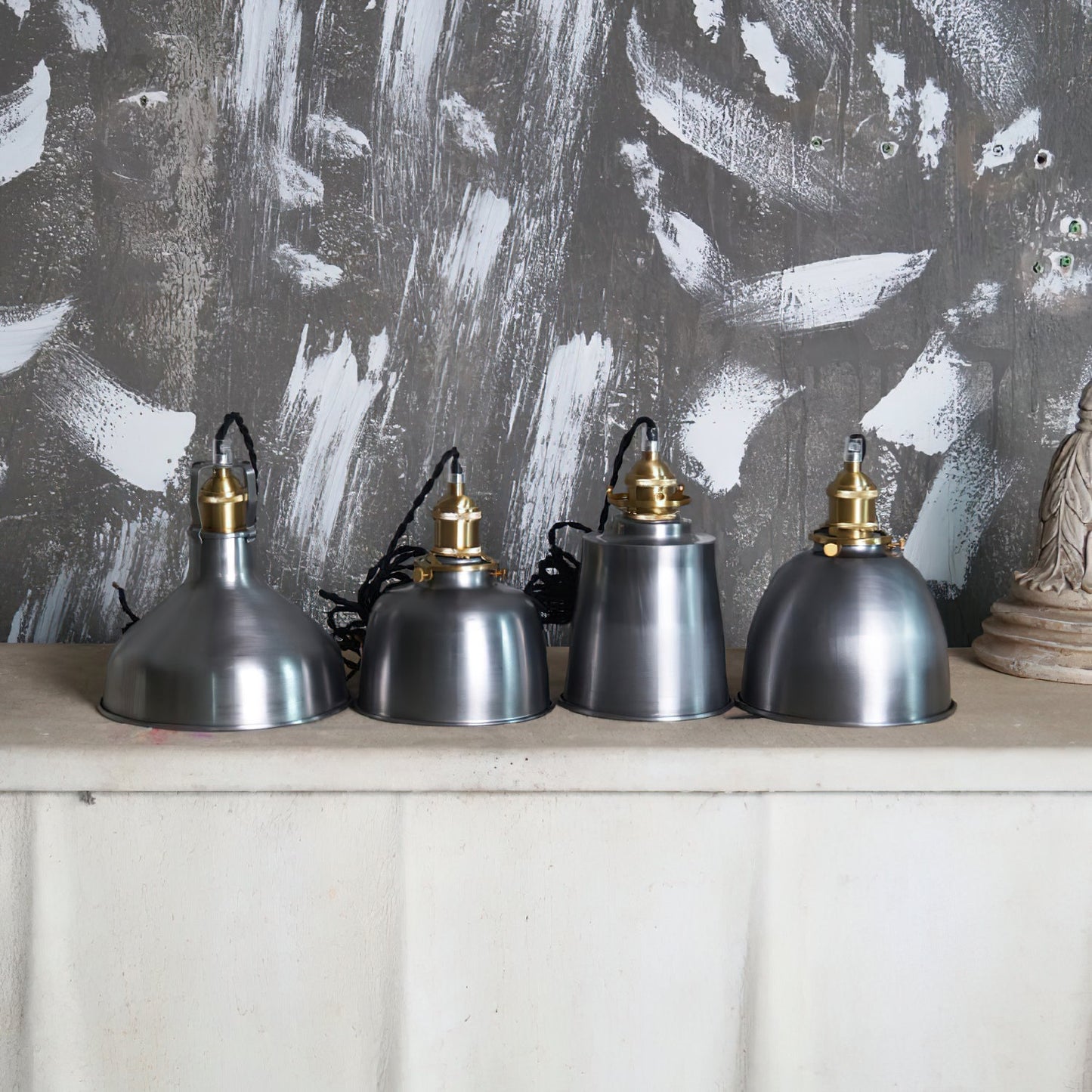 Butte Industrial Pendant Light - Modern Brass & Iron LED Hanging Lamp | BowieLight
