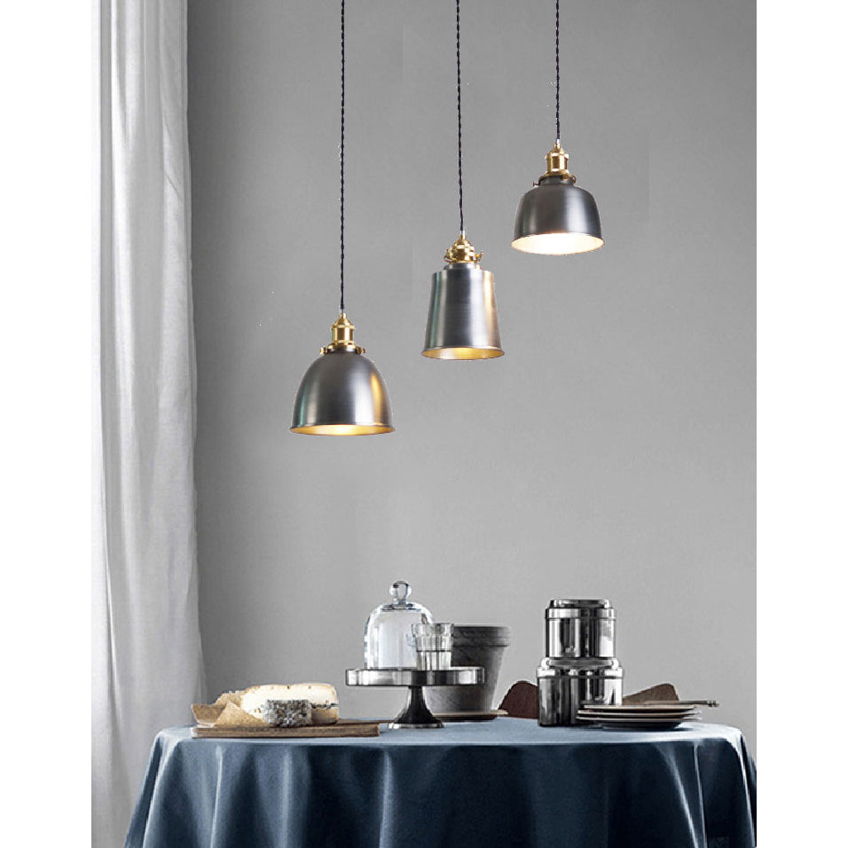 Butte Industrial Pendant Light - Modern Brass & Iron LED Hanging Lamp | BowieLight