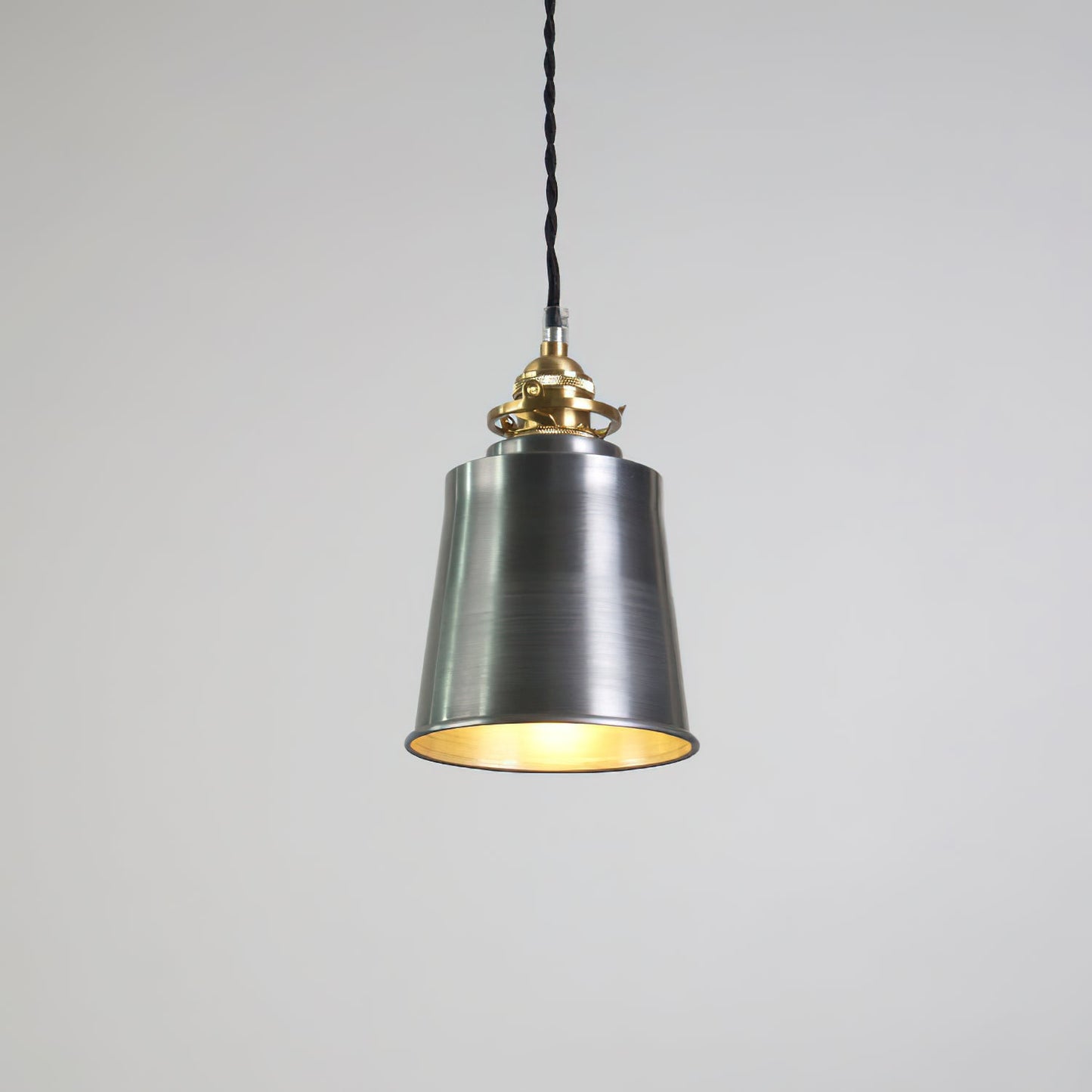 Butte Industrial Pendant Light - Modern Brass & Iron LED Hanging Lamp | BowieLight