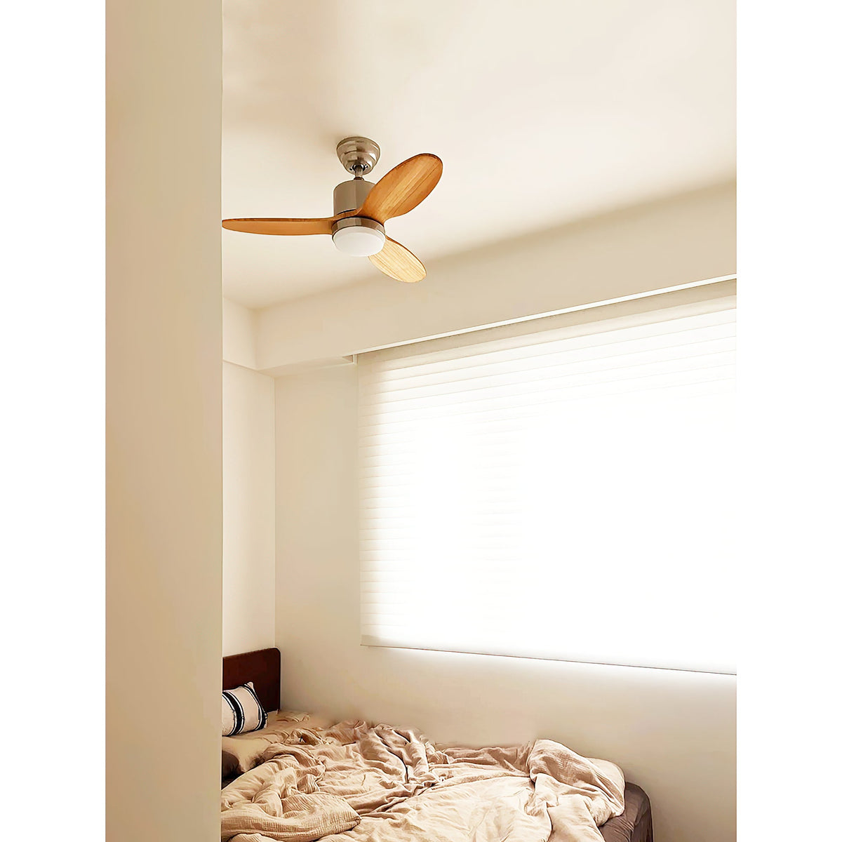 Calisse 42″ Ceiling Fan Light – 3 Solid Wood Blade DC Motor LED Ceiling Fan