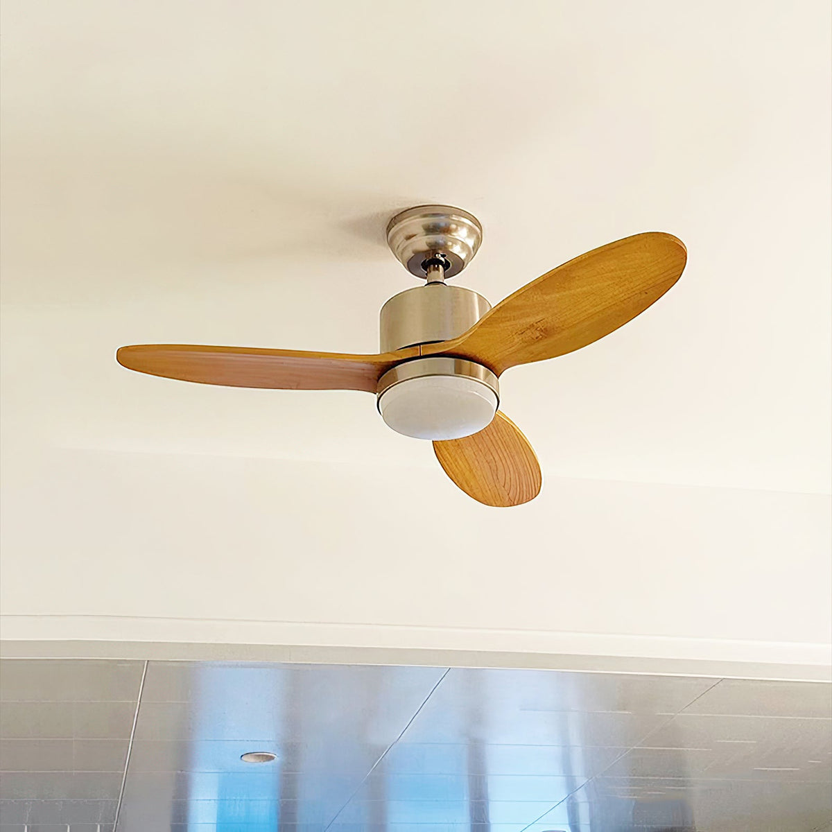 Calisse 42″ Ceiling Fan Light – 3 Solid Wood Blade DC Motor LED Ceiling Fan