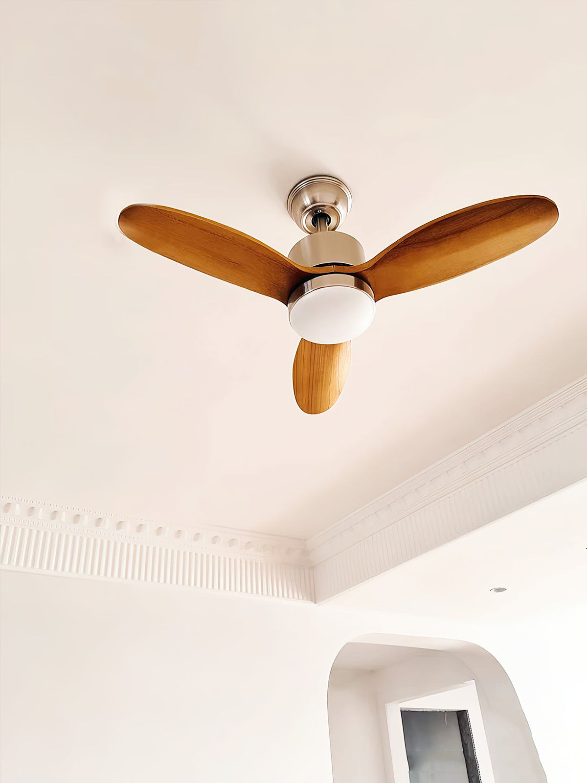 Calisse 42″ Ceiling Fan Light – 3 Solid Wood Blade DC Motor LED Ceiling Fan