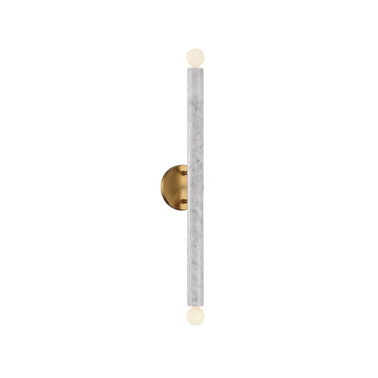 Callaway Marble Wall Lamp – Vertical & Horizontal Natural White Marble Sconce