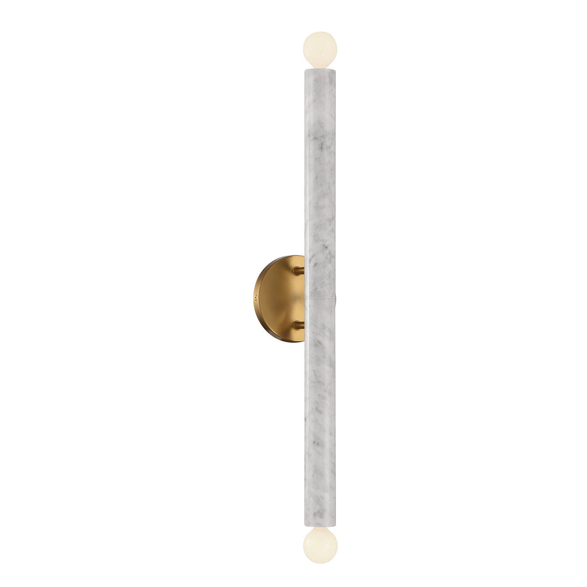 Callaway Marble Wall Lamp – Vertical & Horizontal Natural White Marble Sconce