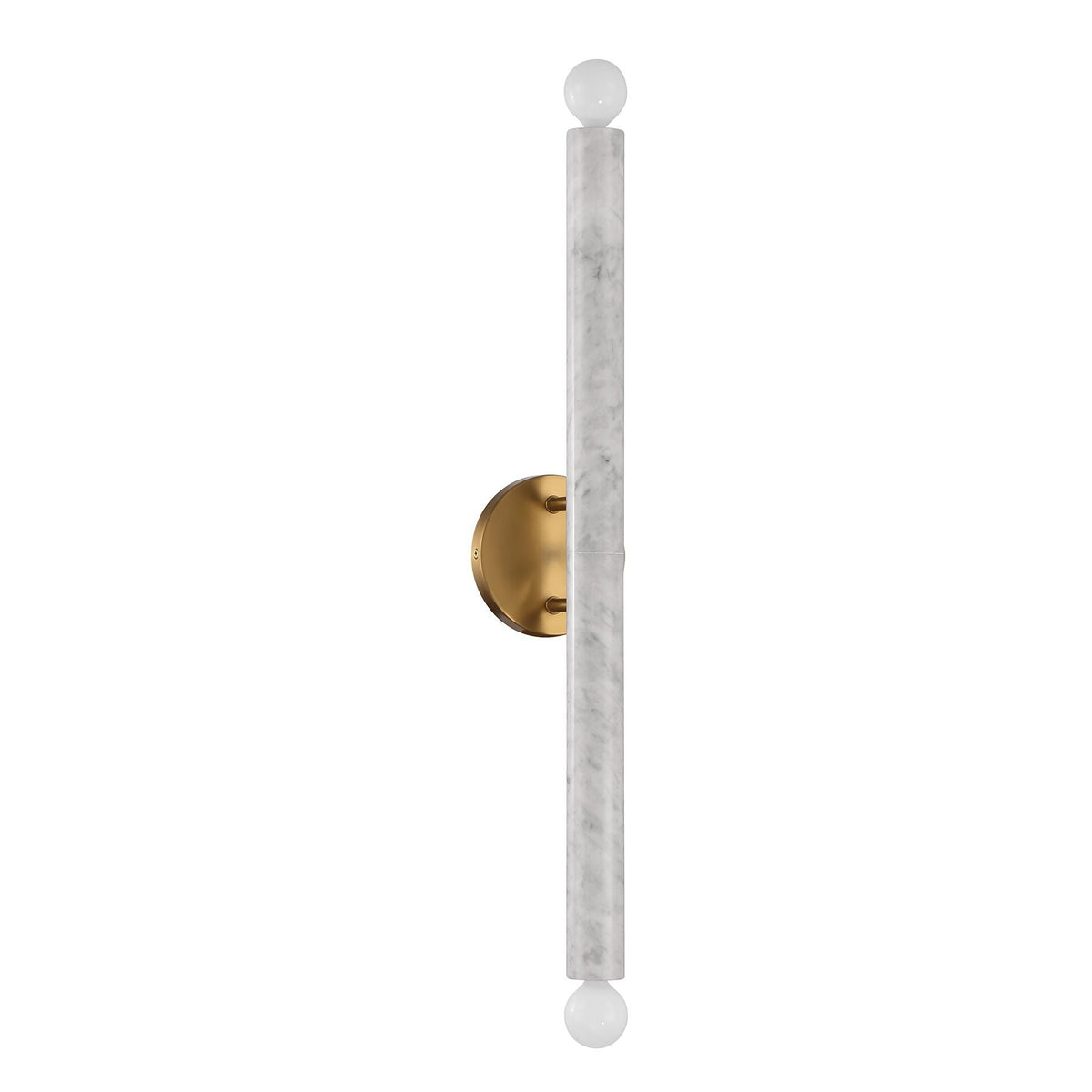 Callaway Marble Wall Lamp – Vertical & Horizontal Natural White Marble Sconce