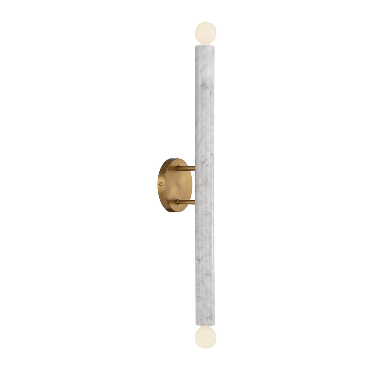 Callaway Marble Wall Lamp – Vertical & Horizontal Natural White Marble Sconce