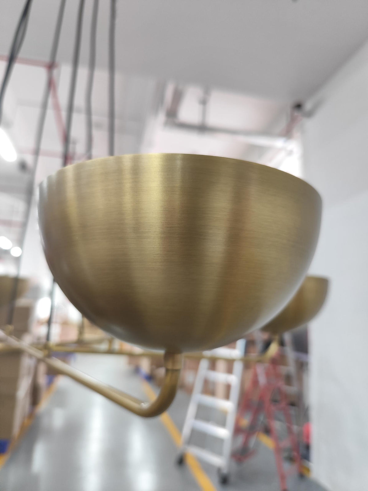 Callisto Brass Chandelier – Adjustable Multi-Disc Brass Chandelier