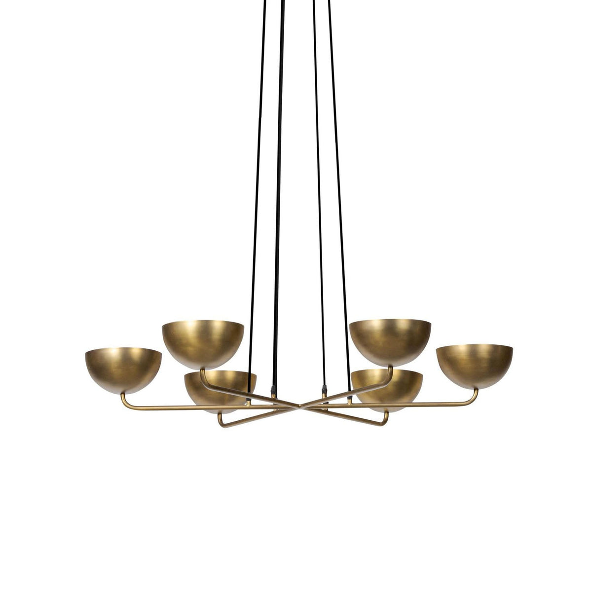 Callisto Brass Chandelier – Adjustable Multi-Disc Brass Chandelier