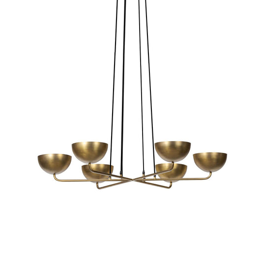 Callisto Brass Chandelier – Adjustable Multi-Disc Brass Chandelier