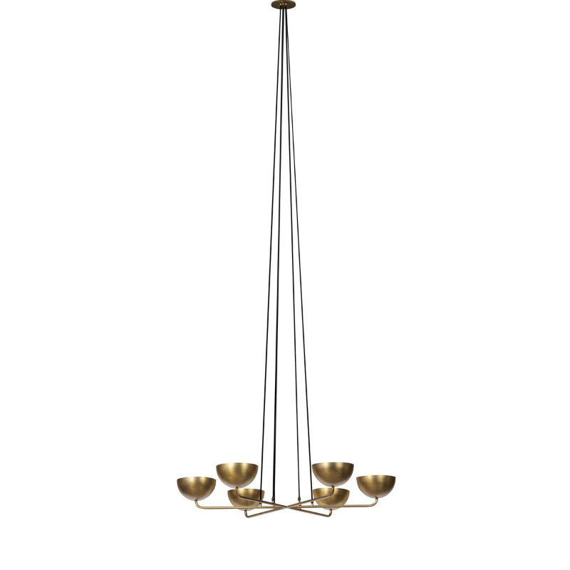 Callisto Brass Chandelier – Adjustable Multi-Disc Brass Chandelier