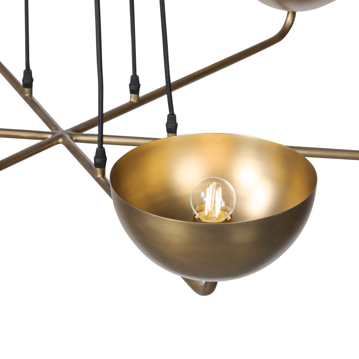 Callisto Brass Chandelier – Adjustable Multi-Disc Brass Chandelier