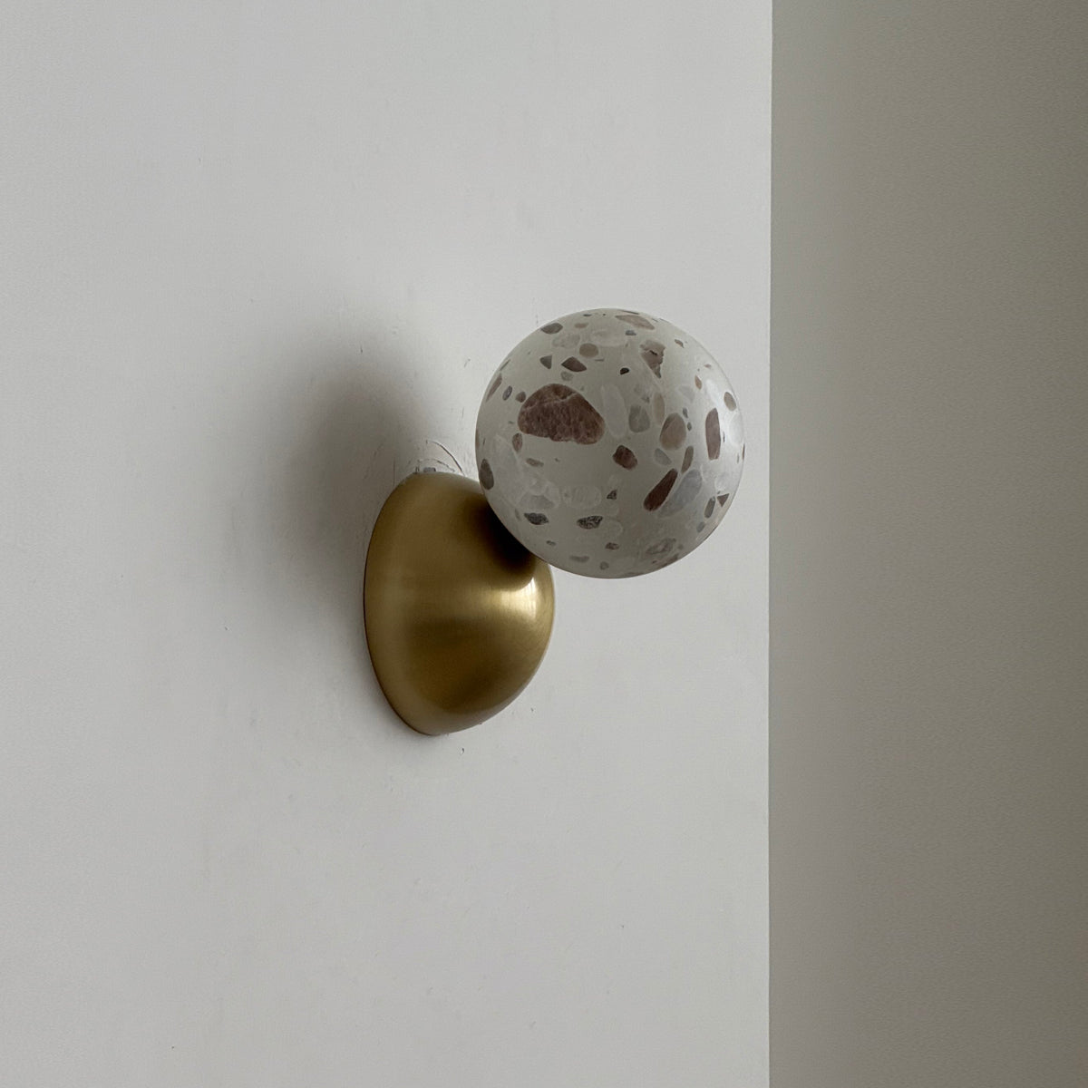 Callisto Eclipse Wall Lamp – Natural Stone & Metallic Eclipse Wall Sconce