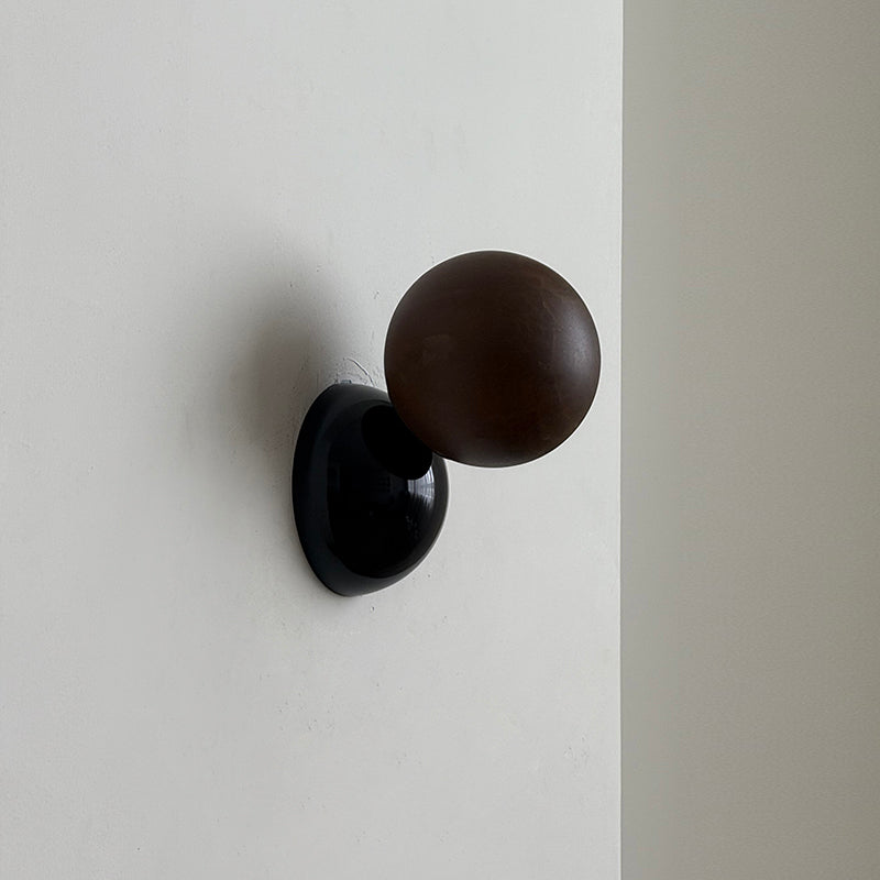 Callisto Eclipse Wall Lamp – Natural Stone & Metallic Eclipse Wall Sconce
