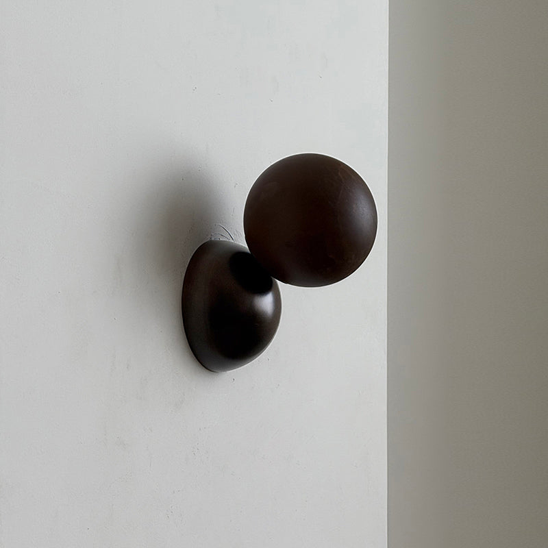 Callisto Eclipse Wall Lamp – Natural Stone & Metallic Eclipse Wall Sconce